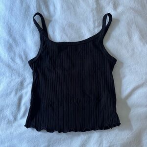 Old Navy Black Ribbed Camisole